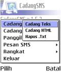 CadangSMS v.1.5.3. S60 mobile app for free download